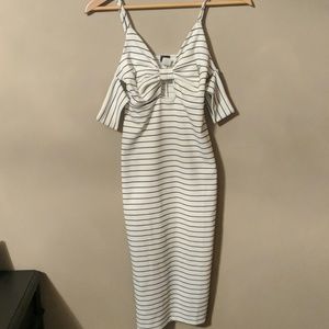 Size 2 black and white dress